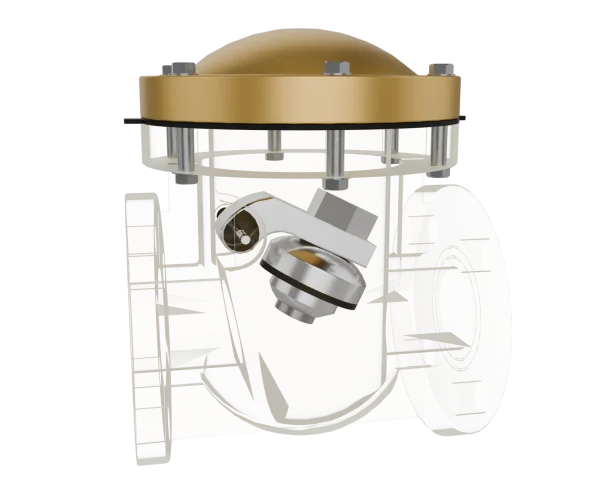 swing-check-valve-internal-structure-3d-animation-multi-angle 旋启式止回阀|整体展示短视频素材